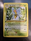 1999 Pokémon Base Set Beedrill 1st Edition Shadowed Rare 17/102 WOTC LP