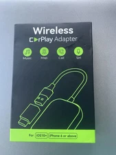 Wireless CarPlay Adapter For iPhone Apple Wireless Carplay Dongle Plug SEALED.