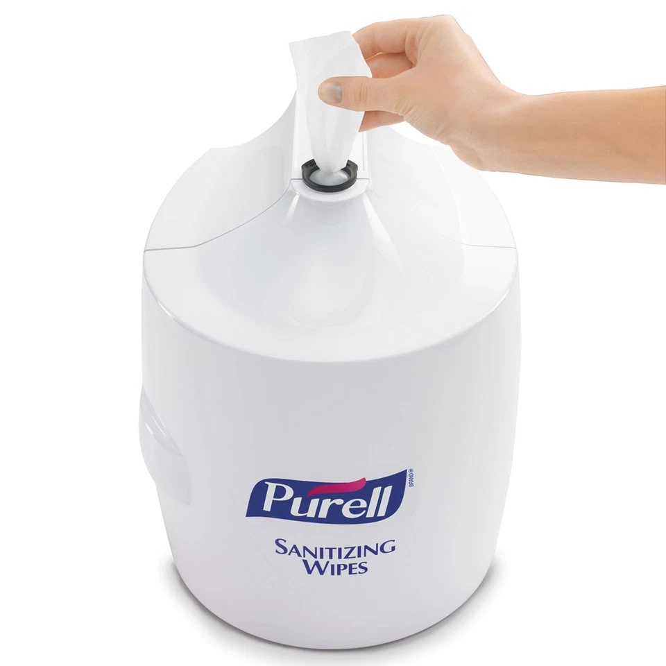 Purell 9019-01 Toallitas desinfectantes de manos dispensador de pared de alta capacidad 13,3x11x10,88 Foto 2 de 3