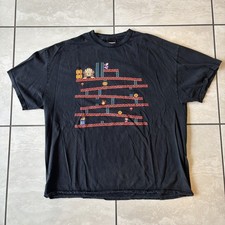 Vintage Y2K Super Mario Donkey Kong Video Game Promo T Shirt XL