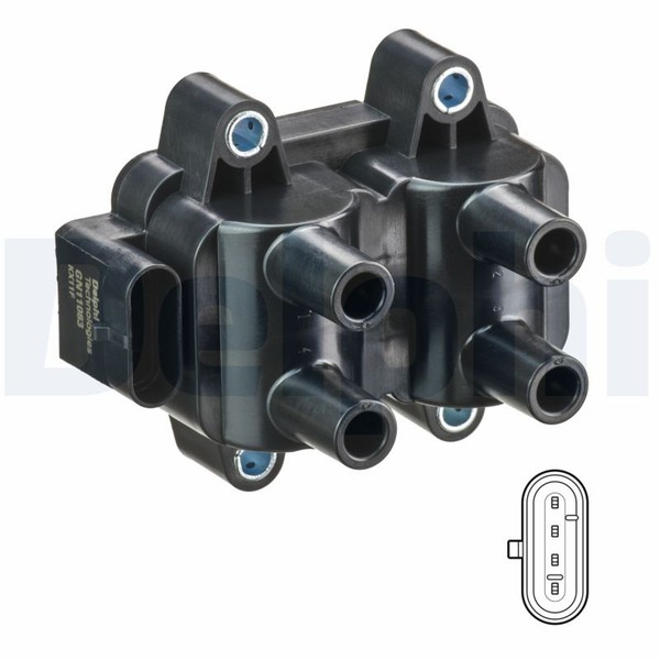 ZüNdspule Delphi GN11083-12B1 12V FüR Renault Clio 2 Megane 1 Classic LA0 Thalia-image