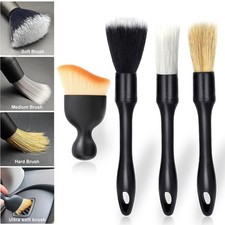 4 PCS Car Detailing Brush Set - Clean Wheels, Interior, Dashboard  Air Vents