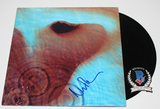 NICK MASON SIGNED PINK FLOYD 'MEDDLE' VINYL ALBUM RECORD BECKETT COA PROOF BAS