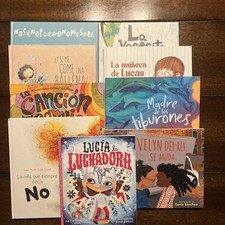 Lot 9 NEW Children ninos Spanish picture reading book libros espa ol Bilingual