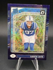 2024 Panini Donruss Optic - Rated Rookie Laiatu Latu #267 Blue Scope Prizm (RC)