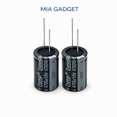 4700µF/ 50V Aluminum Electrolytic Capacitor KM Series Nichicon USA STOCK 2PCs