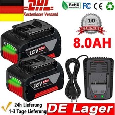8,0Ah Akku für Bosch 18V BAT609 BAT618 GBA GSR Ladegerät Professional Ersatzakku
