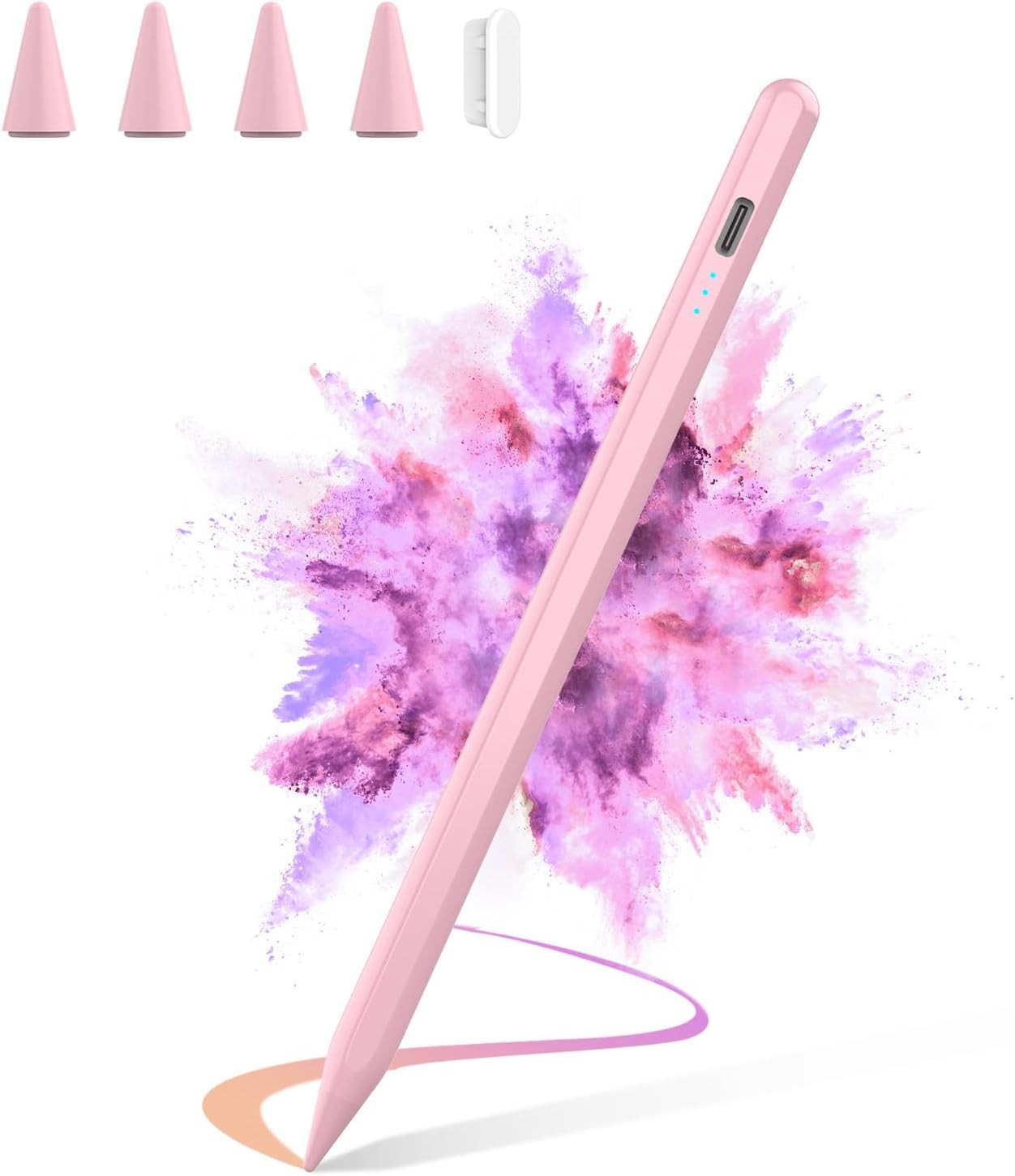 Pink Fast-Charging Stylus Pen for Apple iPad 2018-2025