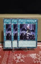 Yugioh! 3x Forbidden Droplet 1st Edition Common L5DD-ENY29 Yu-Gi-Oh! Playset NM