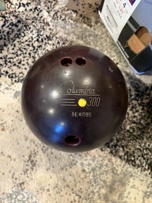 Vintage Columbia 300 YELLOW Dot 16lb Scarlet Ball