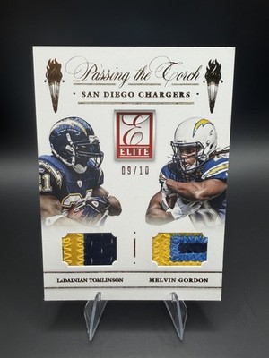 2015 Elite Passing The Torch LaDainian Tomlinson Melvin Gordon Dual Patch /10