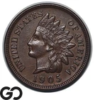 1905 Indian Head Cent Penny, BU++, Sharp Strike, Nice Brown Toning