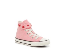 Converse Chuck Taylor All Star Girls 1V High-Top Sneakers Jellyfish Pink Red 12