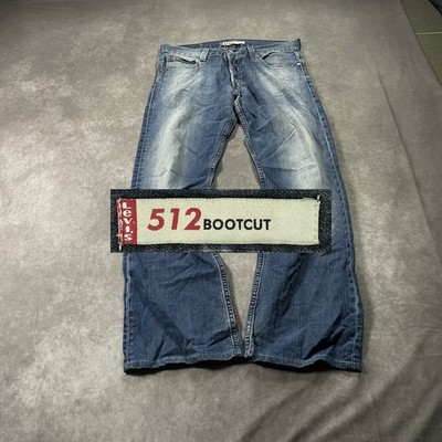 Levi's 512 bootcut Jeans W32 L30 blau 2000s vintage style rare backprint A152