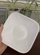 Corelle Pure White 6 3/8" Square Soup Cereal Bowls