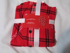 NEW Wondershop Women  s Sz Small Long Sleeve Plaid Red Black White Pajama Set 2pc