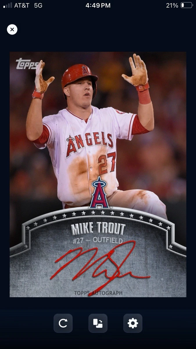 Topps Mike Trout Serial Numbered Baseball Sports Trading Card