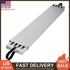 8-13ft Aluminum Telescoping Plank 440lb Extension Antiskid Scaffold Plank Ladder