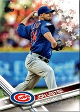 2017 Topps Holiday Jon Lester #HMW127 Chicago Cubs Baseball Card