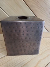 Copper Metal tissue box Holder! For Square Box~  Perfect Condition!
