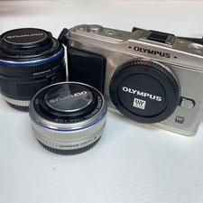 OLYMPUS PEN E-P1 TWO LENS KIT with outer box included