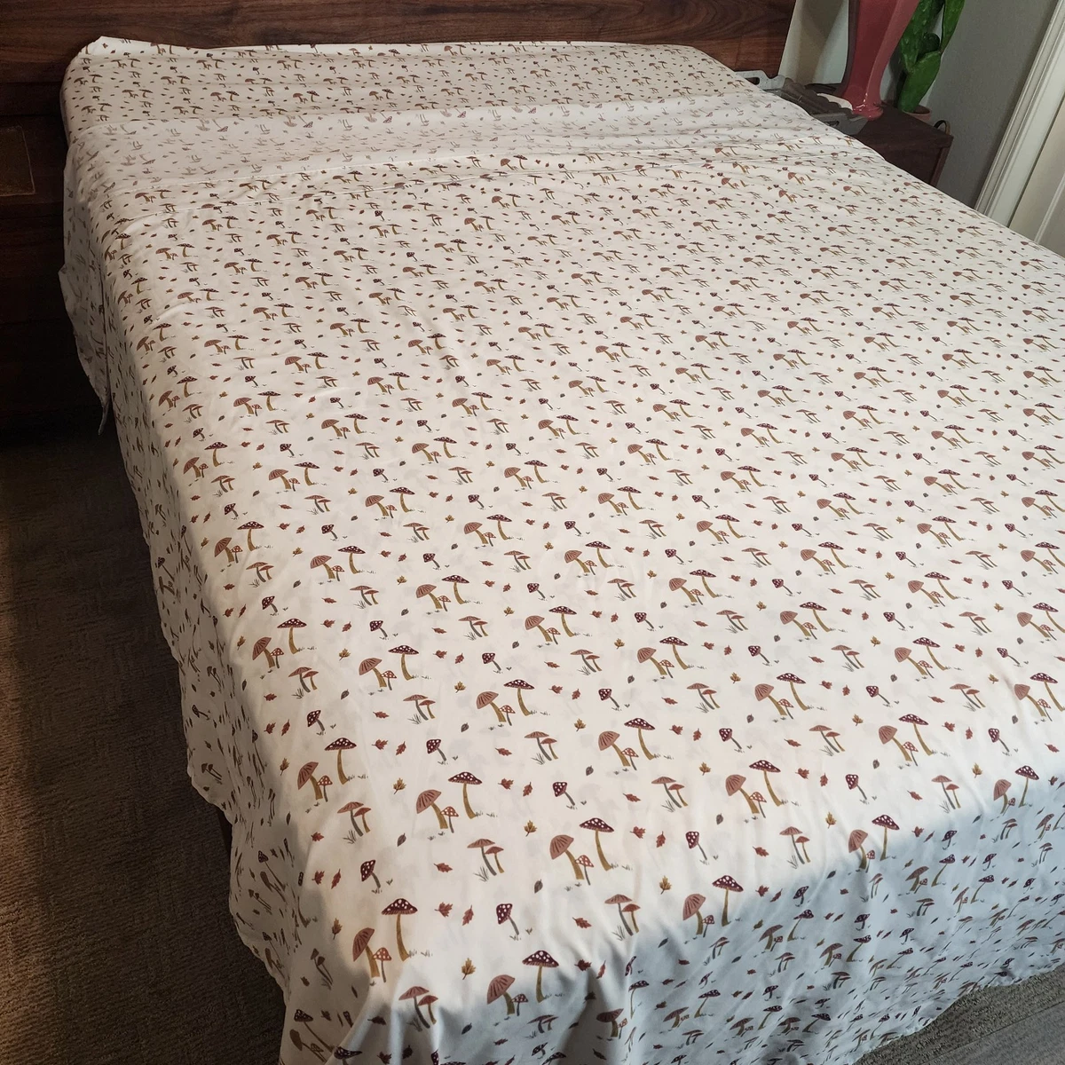 Juego De Ropa De Cama Acolchada Naranja Y Gris, Tamaño