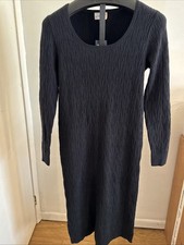 Women Long Sleeve Textured  Midi Sweater Dress - Universal Threads Size Large