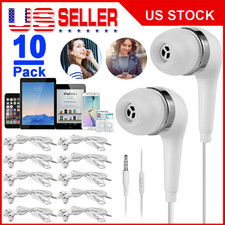 10-Pack 3.5mm In-Ear Earphones Headphones Earbud with Mic for iPhone Samsung PC
