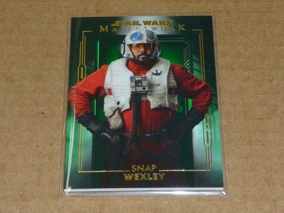 Topps STAR WARS MASTERWORK SNAP WEXLEY GREEN PARALLEL 18/99 #44 T5370
