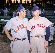 Lou Boudreau & Joe Dimaggio-color   Colorized 8x10 Print-FREE SHIPPING