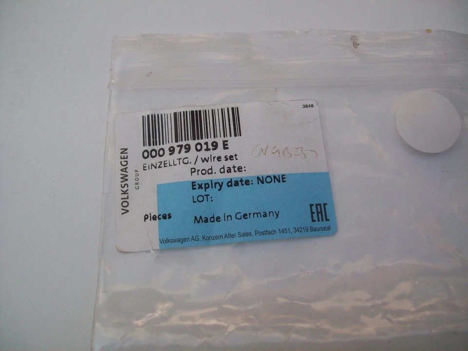 SEAT All Models Wires Set & Connectors x7 000979019E - Image 4 of 4