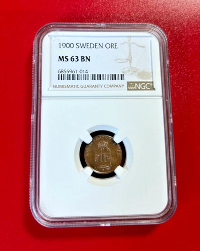 1900 SWEDEN ORE NGC MS 63 BN
