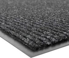 109 Brush Step Carpeted Entrance Mat for Home or Office, 3' X 4', Charcoal, 109S
