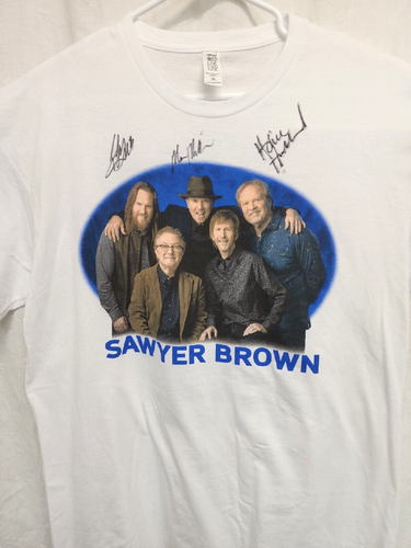 Sawyer Brown Live Autographed Music Tour Concert Band T-shirt XL - Picture 2 of 11