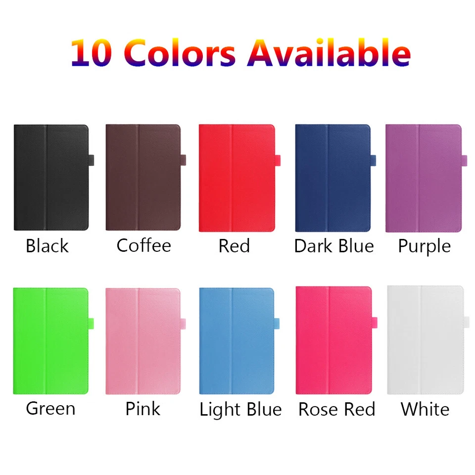 High Quality Leather Tablet Cover Smart Case For Lenovo Tab 3 4 8.0" 10.1" - Image 3 of 4