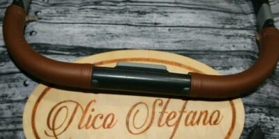 HANDMADE Uppababy Vista 2015+ custom faux leather handle bar covers TAN