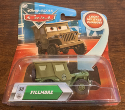 2010 DISNEY Pixar CARS ~ LOOK MY EYES CHANGE - SARGE 30 ~ ERROR name NIB