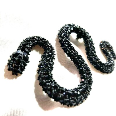 Black Snake Brooch Pin NEW Halloween Simply Vera Vera Wang