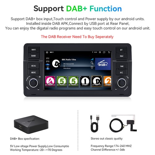 7'' CarPlay Radio For BMW E46 3 Series M3 Android Auto Navi BT DAB GPS Head Unit - Picture 13 of 17