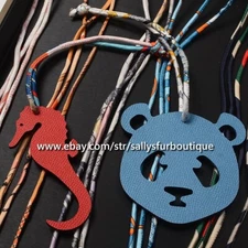 Sallys Boutique Lot of 3 Real Twill Silk Key Chain Charm Pendant Strings 41cm