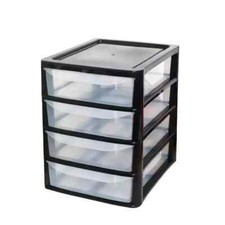 A4 Plastic Storage Drawers Draw Tower Unit Office Desktop Tabletop Home School