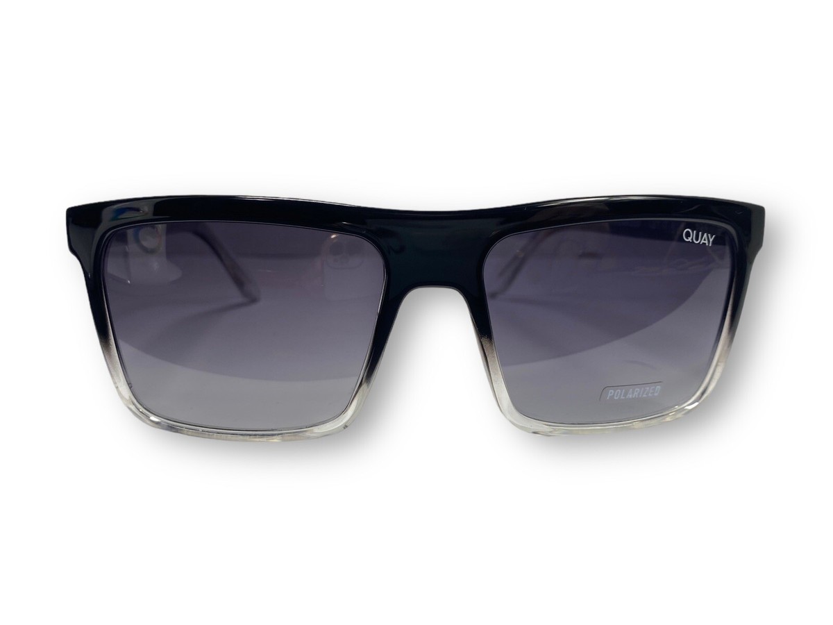 Quay Australia Let It Run Polarized Gradient Sunglasses Quay Let It Run 02 Sunglasses | Matte Black Smoke Polarised  main image 2
