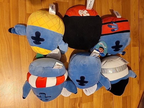 Nuevo* Squishmallow Disney Lote de 6 Pijamas Lilo Stitch Santa, Piña, Flotador - Imagen 3 de 4
