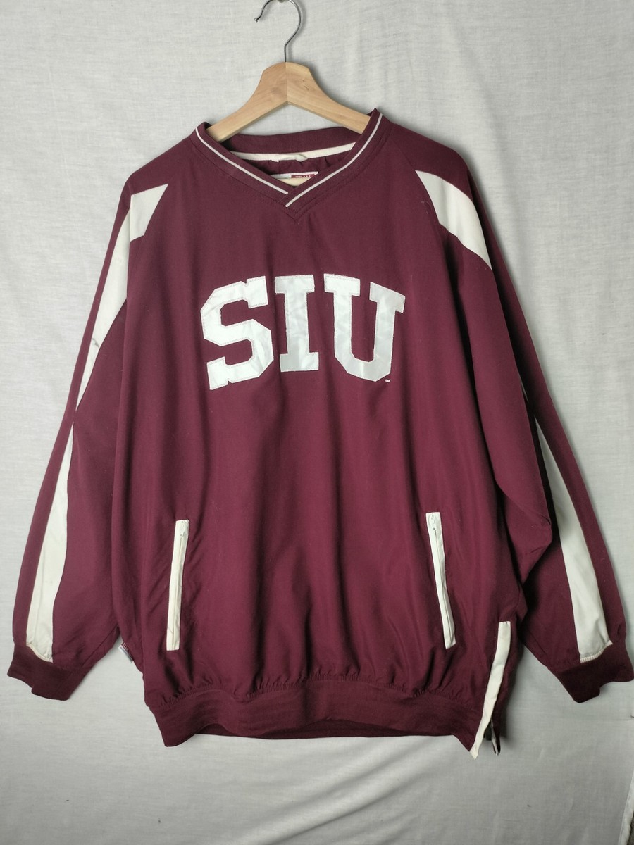 SIU Russell Athletic Team Issue Burgundy Windbreaker Jacket
