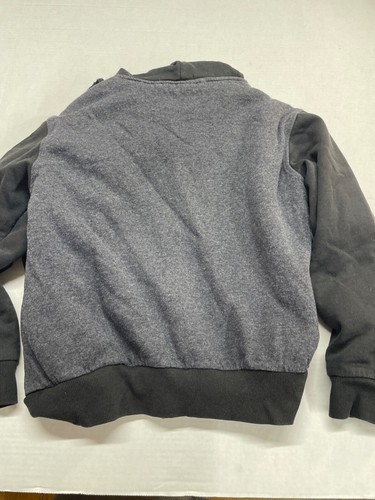 Lee Boys L 14/16 Gray Hooded Zip Up Jacket lined All Star Champs - Picture 16 of 17