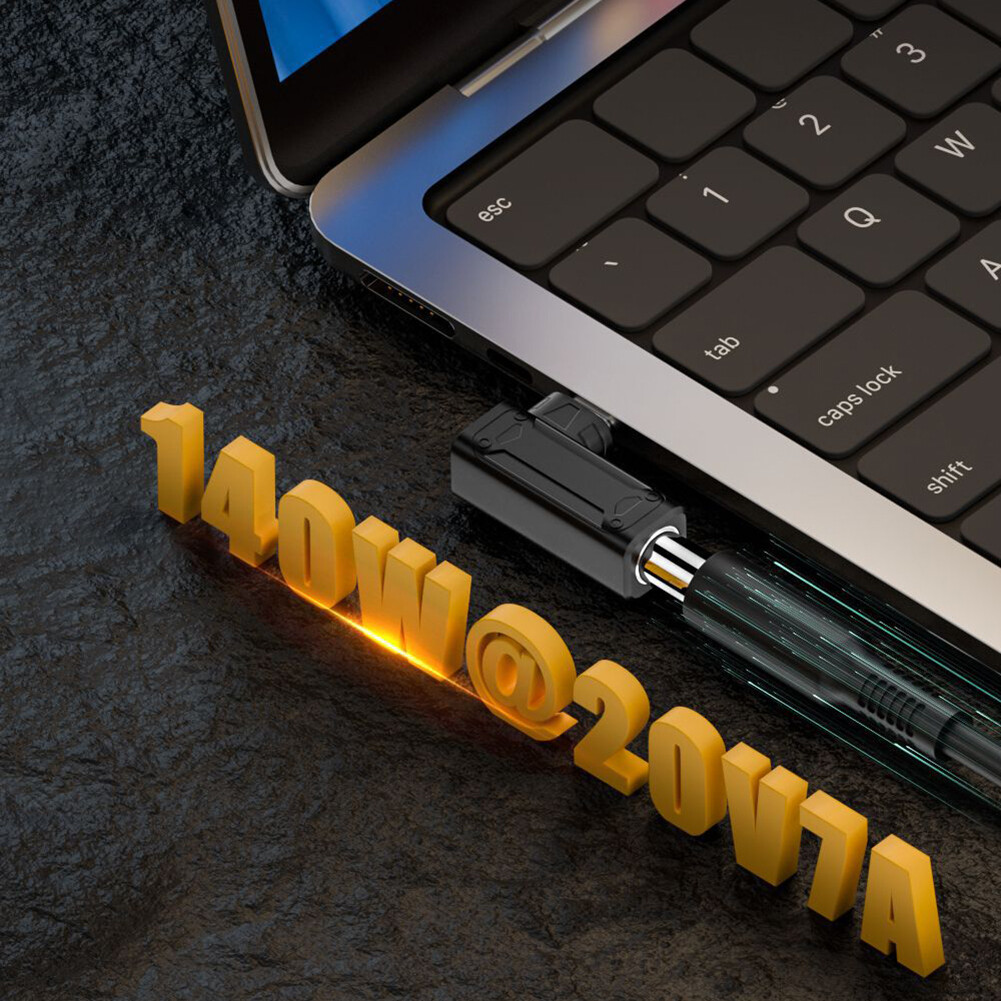 Convertitore Caricabatterie Laptop Convertitore Da Caricabatterie Laptop A USB-C PD, Fino A 65W | Compatibile Con Apple, Dell, HP, Lenovo E Altri Caricatore Usb C 65w