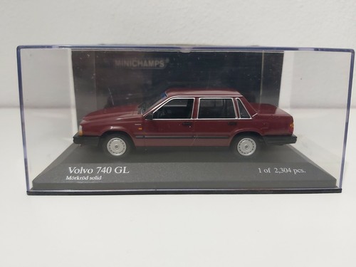 Volvo 740 GL 1986 Bordeaux 1:43 Minichamps 400171700 EXTREMELY RARE!! - Picture 6 of 7