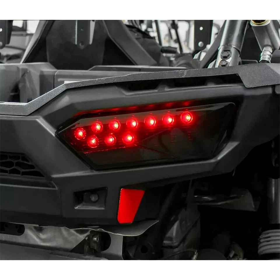 For Polaris RZR Turbo 1000 XP 900 S 2014-2019 Smoked LED Rear Tail Brake Lights - Image 4 of 4