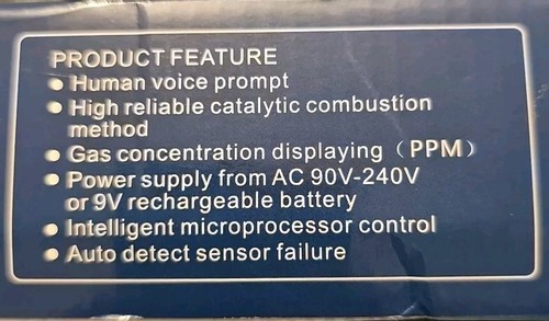 Koabbit Gas And C0 Detector Tested And Working With Original Box - Picture 2 of 2