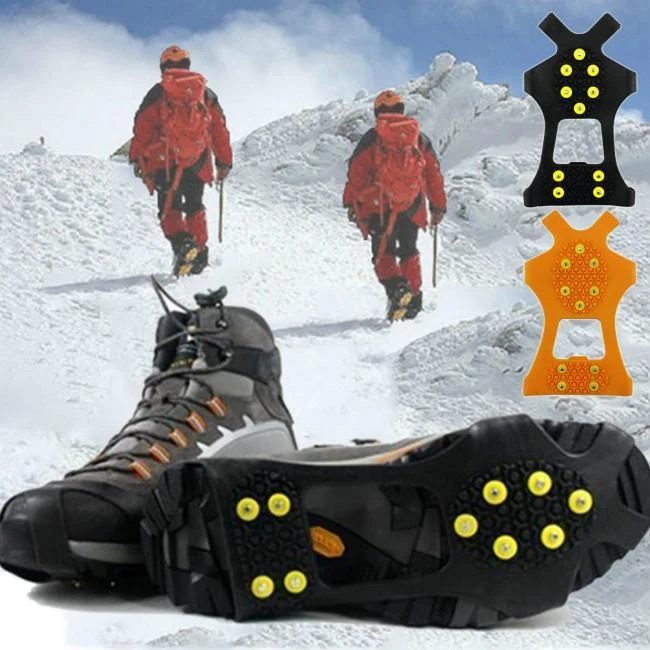 Ice Snow Anti-Slip Men Climbing Shoes Spike Grip Crampons Grippers